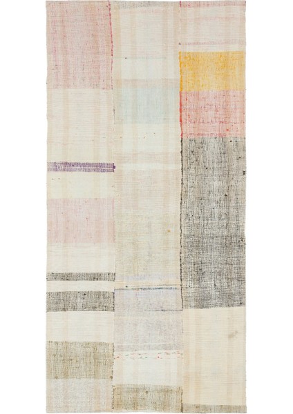 Iskece Kahverengi Eskitme Yün Modern Desenli Yün Hav Toz Vermez Leke Tutmayan Salon Yolluk Mutfak El Dokuma Halı