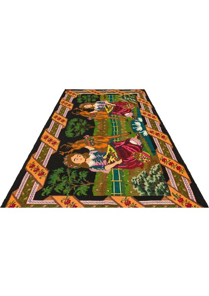 Atina Turkuaz Eskitme Yün Modern Desenli Yün Hav Toz Vermez Leke Tutmayan Salon Yolluk Mutfak El Dokuma Halı modelleri