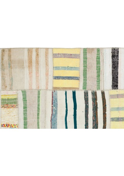 Iskece Bej Patchwork Yün Modern Desenli Yün Hav Toz Vermez Leke Tutmayan Salon Yolluk Mutfak El Dokuma Halı fırsatları