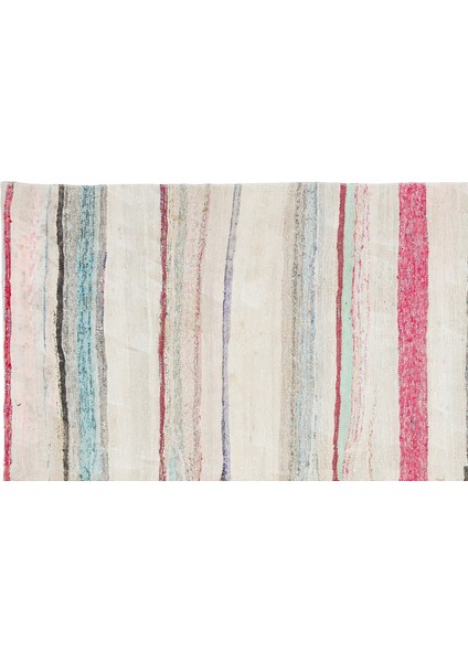 Girit Bej Çizgili Yün Modern Desenli Yün Hav Toz Vermez Leke Tutmayan Salon Yolluk Mutfak El Dokuma Halı fırsatları