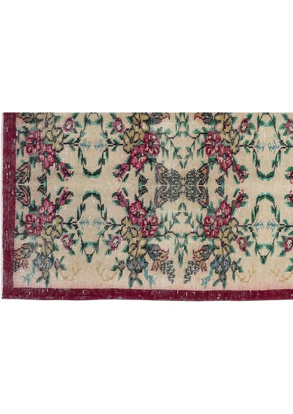 Teselya Beyaz Çiçekli Yün Modern Desenli Yün Hav Toz Vermez Leke Tutmayan Salon Yolluk Mutfak El Dokuma Halı modelleri