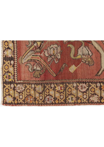 Kırmızı Çerçeveli Yün Modern Desenli Yün Hav Toz Vermez Leke Tutmayan Salon Yolluk Mutfak El Dokuma Halı fırsatları