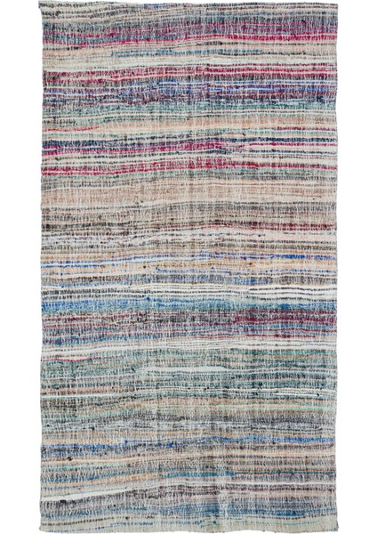 Atina Turkuaz Eskitme Yün Modern Desenli Yün Hav Toz Vermez Leke Tutmayan Salon Yolluk Mutfak El Dokuma Halı