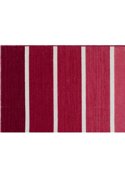 Teselya Bej Çizgili Yün Modern Desenli Yün Hav Toz Vermez Leke Tutmayan Salon Yolluk Mutfak El Dokuma Halı fırsatları