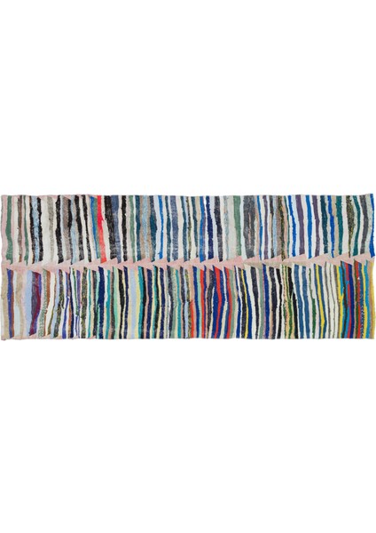 Girit Bej Çizgili Yün Modern Desenli Yün Hav Toz Vermez Leke Tutmayan Salon Yolluk Mutfak El Dokuma Halı modelleri