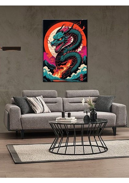 Ejderha Resimli Ahşap Tablo fiyatları