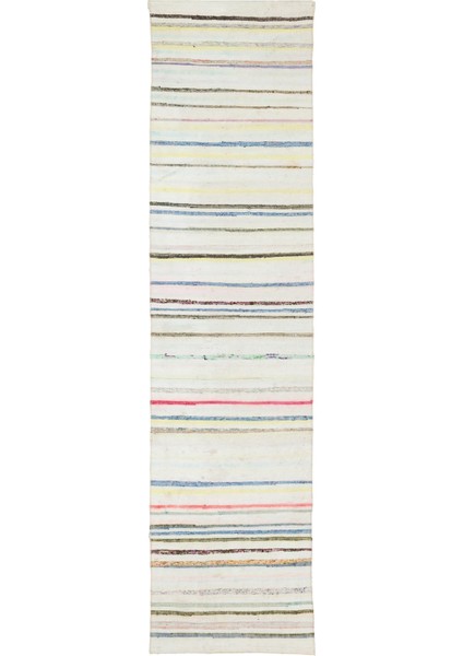 Girit Kırmızı Çizgili Yün Modern Desenli Yün Hav Toz Vermez Leke Tutmayan Salon Yolluk Mutfak El Dokuma Halı