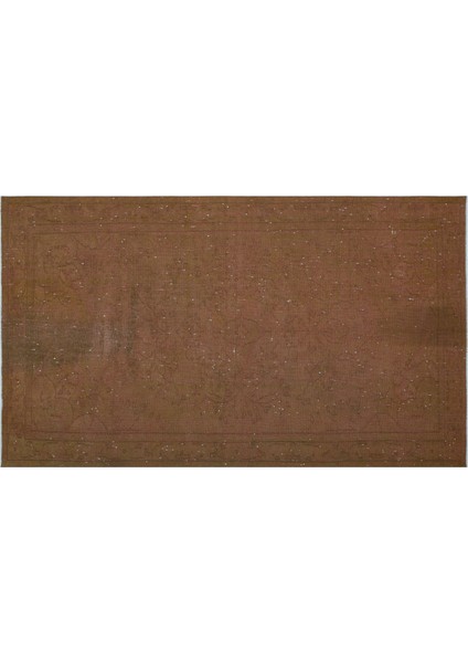 Kahverengi Eskitme Yün Modern Desenli Yün Hav Toz Vermez Leke Tutmayan Salon Yolluk Mutfak El Dokuma Halı