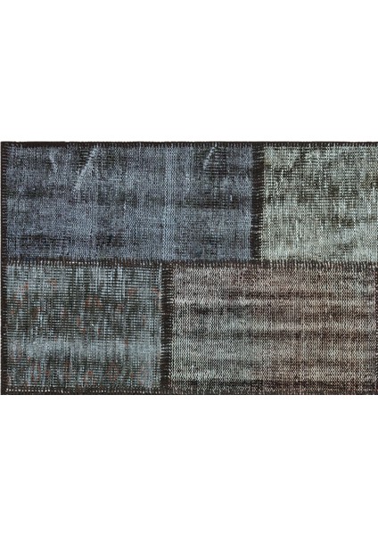 Teselya Mavi Çizgili Yün Modern Desenli Yün Hav Toz Vermez Leke Tutmayan Salon Yolluk Mutfak El Dokuma Halı fırsatları