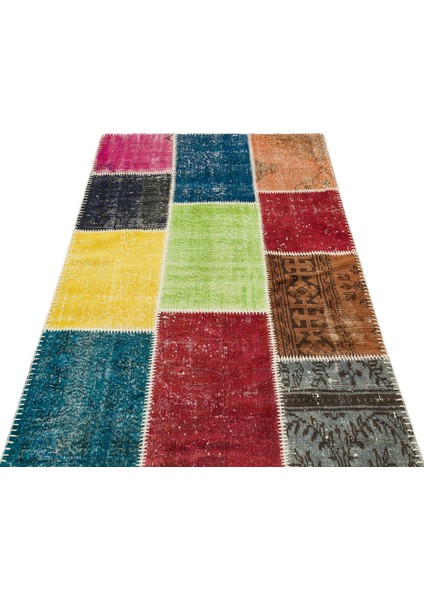 Teselya Bej Patchwork Yün Modern Desenli Yün Hav Toz Vermez Leke Tutmayan Salon Yolluk Mutfak El Dokuma Halı modelleri