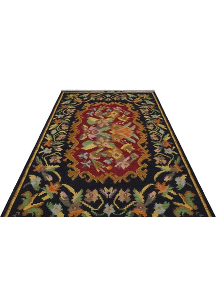 Siyah Çerçeveli Yün Modern Desenli Yün Hav Toz Vermez Leke Tutmayan Salon Yolluk Mutfak El Dokuma Halı fiyatları