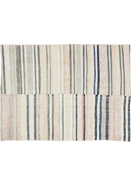 Teselya Bej Çizgili Yün Modern Desenli Yün Hav Toz Vermez Leke Tutmayan Salon Yolluk Mutfak El Dokuma Halı modelleri