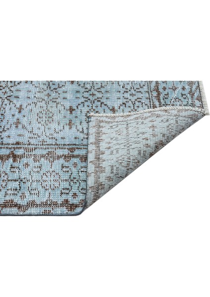 Atina Turkuaz Eskitme Yün Modern Desenli Yün Hav Toz Vermez Leke Tutmayan Salon Yolluk Mutfak El Dokuma Halı fiyatları