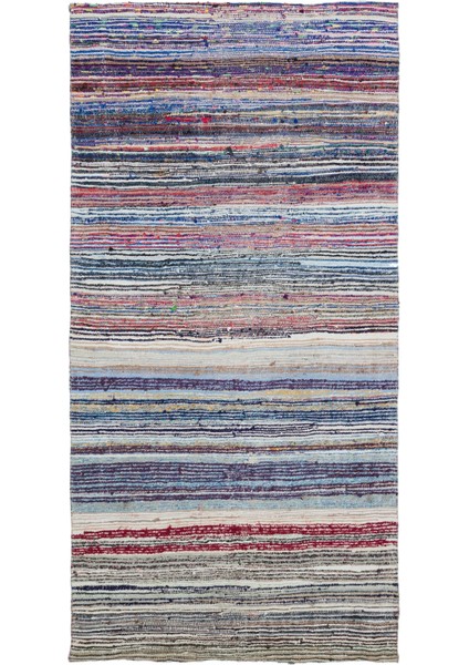 Atina Mavi Eskitme Yün Modern Desenli Yün Hav Toz Vermez Leke Tutmayan Salon Yolluk Mutfak El Dokuma Halı