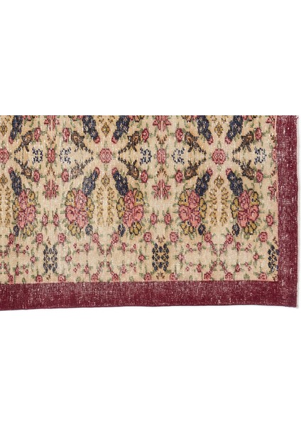 Iskece Kırmızı Eskitme Yün Modern Desenli Yün Hav Toz Vermez Leke Tutmayan Salon Yolluk Mutfak El Dokuma Halı fırsatları