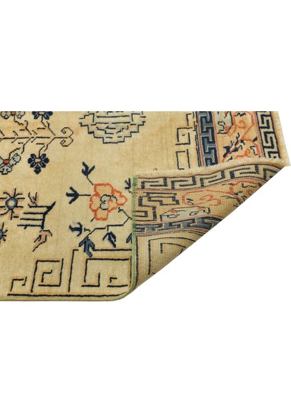 Teselya Mavi Çizgili Yün Modern Desenli Yün Hav Toz Vermez Leke Tutmayan Salon Yolluk Mutfak El Dokuma Halı fiyatları