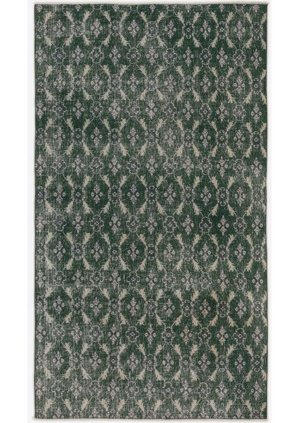 Iskece Mavi Eskitme Yün Modern Desenli Yün Hav Toz Vermez Leke Tutmayan Salon Yolluk Mutfak El Dokuma Halı