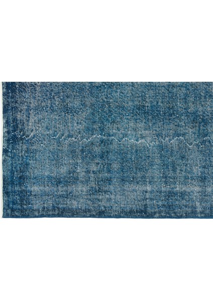 Turkuaz Eskitme Yün Modern Desenli Yün Hav Toz Vermez Leke Tutmayan Salon Yolluk Mutfak El Dokuma Halı fırsatları