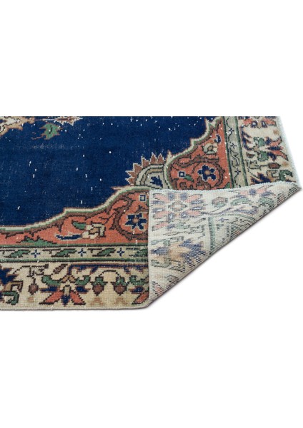 Lacivert Göbekli Yün Modern Desenli Yün Hav Toz Vermez Leke Tutmayan Salon Yolluk Mutfak El Dokuma Halı fiyatları