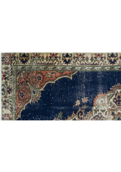 Lacivert Göbekli Yün Modern Desenli Yün Hav Toz Vermez Leke Tutmayan Salon Yolluk Mutfak El Dokuma Halı fırsatları