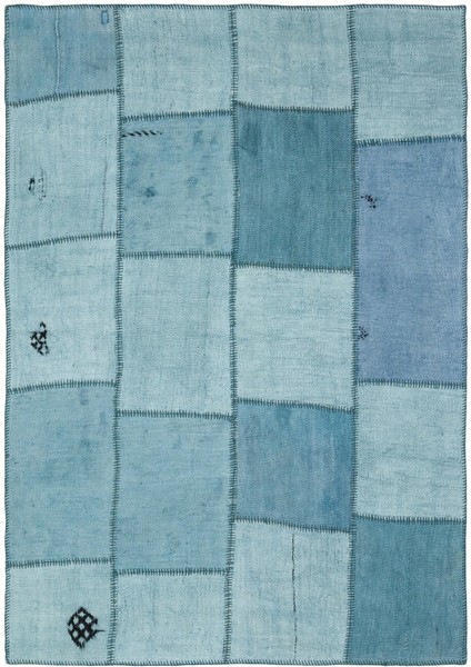 Iskece Bej Patchwork Yün Modern Desenli Yün Hav Toz Vermez Leke Tutmayan Salon Yolluk Mutfak El Dokuma Halı