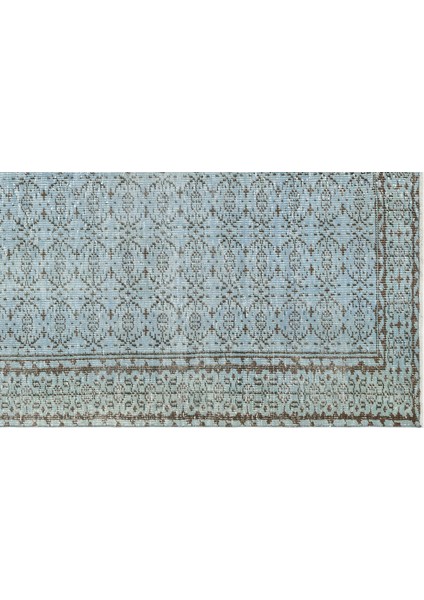 Atina Turkuaz Eskitme Yün Modern Desenli Yün Hav Toz Vermez Leke Tutmayan Salon Yolluk Mutfak El Dokuma Halı fırsatları