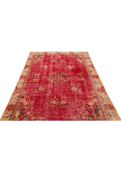 Kırmızı Çerçeveli Yün Modern Desenli Yün Hav Toz Vermez Leke Tutmayan Salon Yolluk Mutfak El Dokuma Halı modelleri