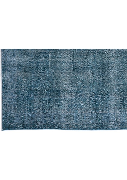 Turkuaz Eskitme Yün Modern Desenli Yün Hav Toz Vermez Leke Tutmayan Salon Yolluk Mutfak El Dokuma Halı fırsatları