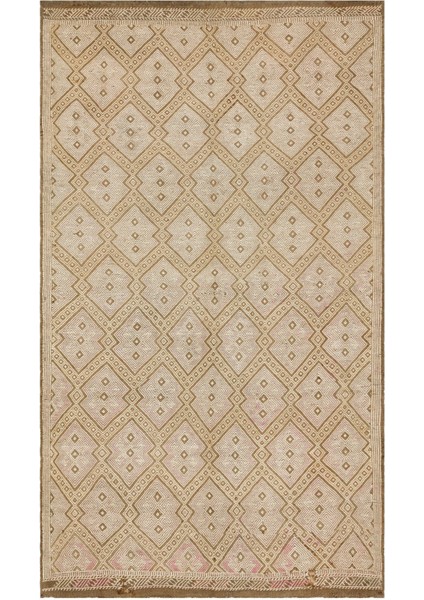 Atina Mavi Eskitme Yün Modern Desenli Yün Hav Toz Vermez Leke Tutmayan Salon Yolluk Mutfak El Dokuma Halı