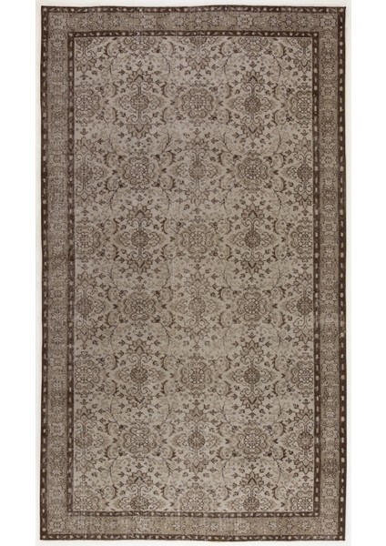 Selanik Bej Eskitme Yün Modern Desenli Yün Hav Toz Vermez Leke Tutmayan Salon Yolluk Mutfak El Dokuma Halı