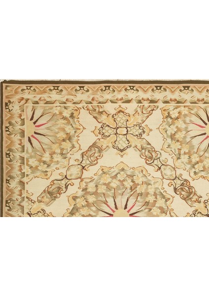 Bej Geometrik Yün Modern Desenli Yün Hav Toz Vermez Leke Tutmayan Salon Yolluk Mutfak El Dokuma Halı fırsatları