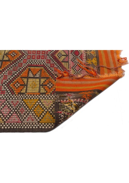 Turuncu Geometrik Yün Modern Desenli Yün Hav Toz Vermez Leke Tutmayan Salon Yolluk Mutfak El Dokuma Halı fiyatları