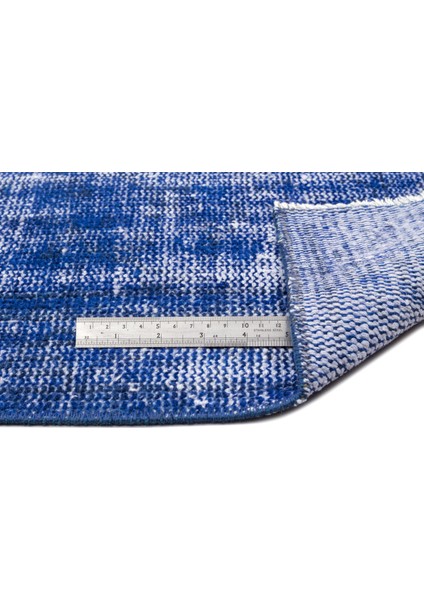 Mavi Eskitme Yün Modern Desenli Yün Hav Toz Vermez Leke Tutmayan Salon Yolluk Mutfak El Dokuma Halı fiyatları