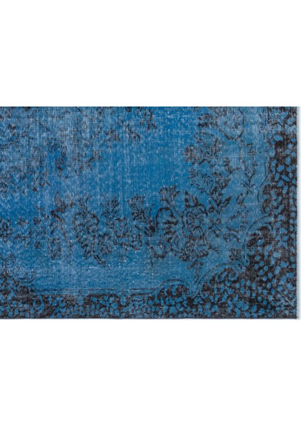 Mavi Göbekli Yün Modern Desenli Yün Hav Toz Vermez Leke Tutmayan Salon Yolluk Mutfak El Dokuma Halı fırsatları