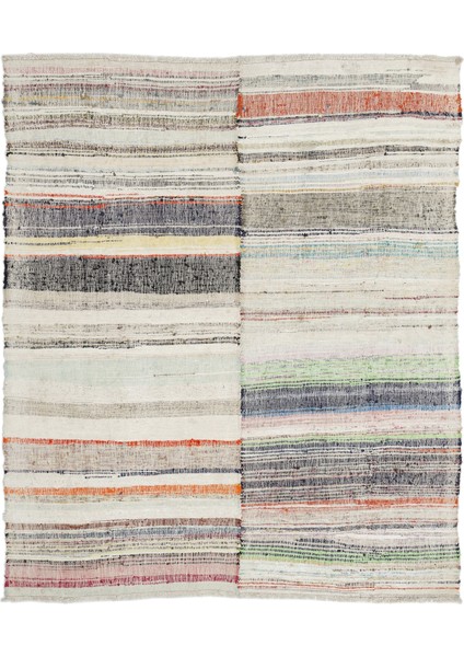 Atina Bej Eskitme Yün Modern Desenli Yün Hav Toz Vermez Leke Tutmayan Salon Yolluk Mutfak El Dokuma Halı