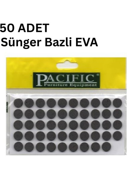 Yapıșkanlı Eva Sünger Bazlı Çekmece Dolap Kapi Ses Stoperi 2mm - 50 Adet Kolay Yapışkanlı fiyatları