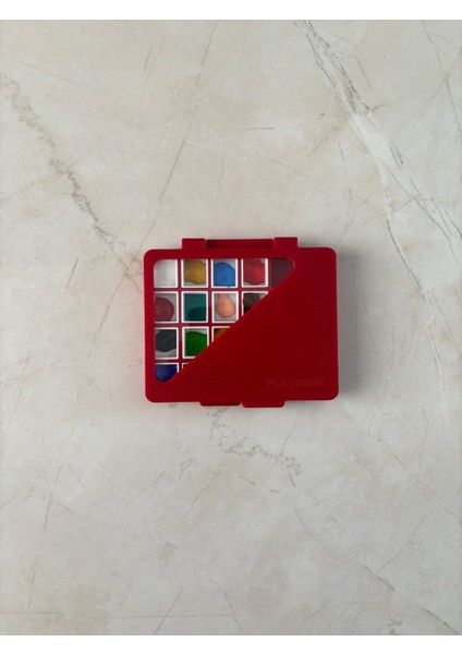 Pencereli Half Pan Box 24 Gözlü Boya Kutusu