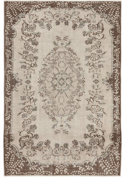 Atina Mavi Eskitme Yün Modern Desenli Yün Hav Toz Vermez Leke Tutmayan Salon Yolluk Mutfak El Dokuma Halı