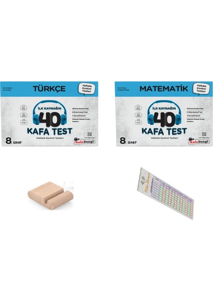 Kafadengi 8. Sınıf Türkçe Matematik Kafa Test Lgs 2026 +Telefon Tutucu
