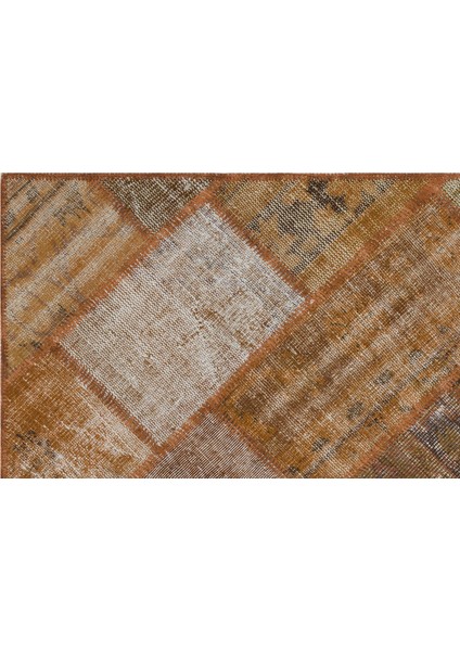 Iskece Kahverengi Eskitme Etnik Modern Desenli Yün Hav Toz Vermez Leke Tutmayan Salon Yolluk Mutfak El Dokuma Halı indirimleri