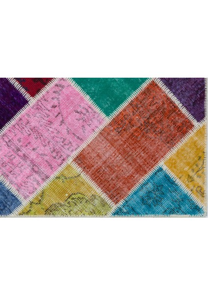 Iskece Bej Patchwork Etnik Modern Desenli Yün Hav Toz Vermez Leke Tutmayan Salon Yolluk Mutfak El Dokuma Halı fırsatları