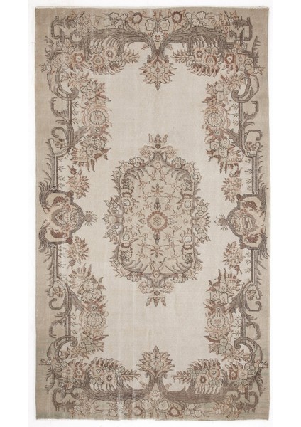 Atina Bej Eskitme Yün Modern Desenli Yün Hav Toz Vermez Leke Tutmayan Salon Yolluk Mutfak El Dokuma Halı