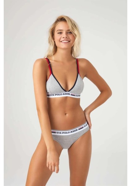 Us Polo Assn Kadın Büstiyer Slip Takım 66254