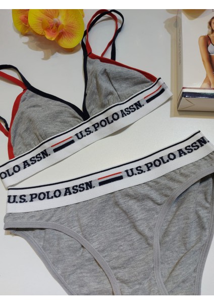 Us Polo Assn Kadın Büstiyer Slip Takım 66254 indirimleri