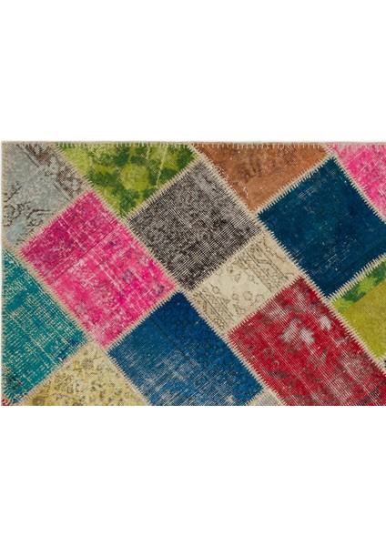 Iskece Bej Patchwork Etnik Modern Desenli Yün Hav Toz Vermez Leke Tutmayan Salon Yolluk Mutfak El Dokuma Halı fırsatları