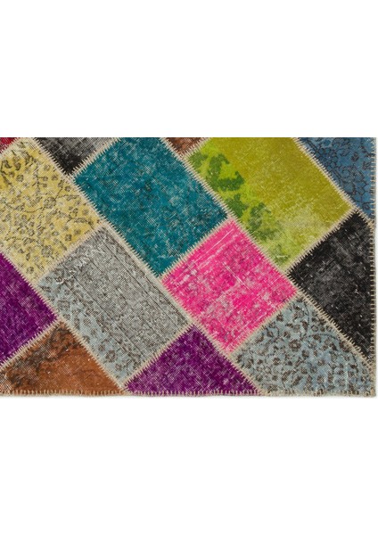 Iskece Bej Patchwork Etnik Modern Desenli Yün Hav Toz Vermez Leke Tutmayan Salon Yolluk Mutfak El Dokuma Halı indirimleri