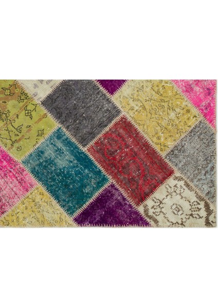 Iskece Bej Patchwork Etnik Modern Desenli Yün Hav Toz Vermez Leke Tutmayan Salon Yolluk Mutfak El Dokuma Halı indirimleri