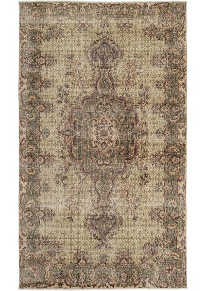 Atina Mavi Eskitme Yün Modern Desenli Yün Hav Toz Vermez Leke Tutmayan Salon Yolluk Mutfak El Dokuma Halı