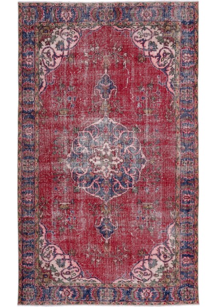 Mora Turkuaz Eskitme Yün Modern Desenli Yün Hav Toz Vermez Leke Tutmayan Salon Yolluk Mutfak El Dokuma Halı