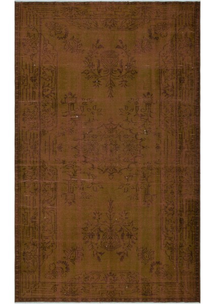 Atina Turkuaz Eskitme Yün Modern Desenli Yün Hav Toz Vermez Leke Tutmayan Salon Yolluk Mutfak El Dokuma Halı